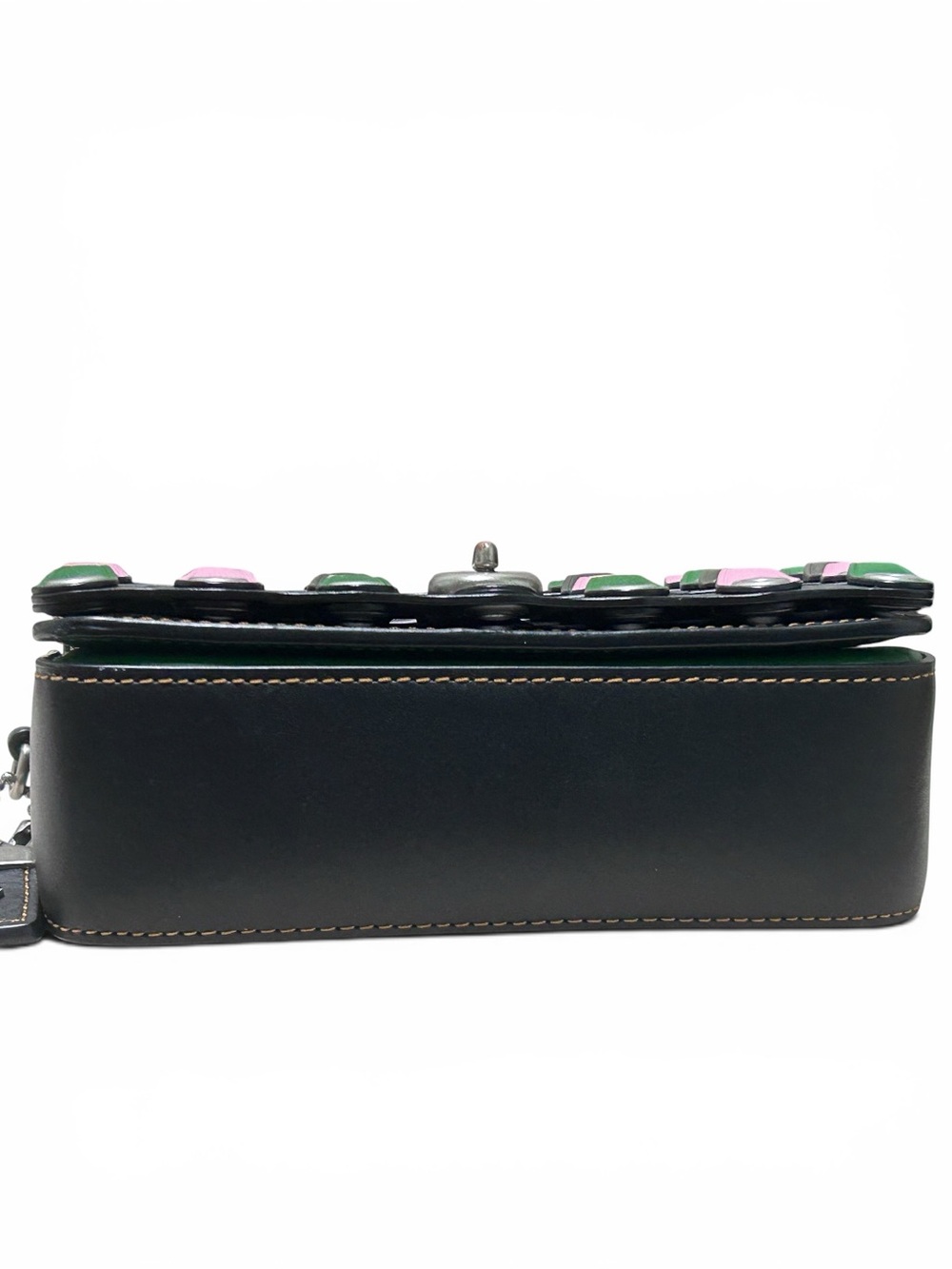 COACH 1941 Dinkier Glovetanned Leather Color Block Links Convertible Strap - Picture 8 of 14
